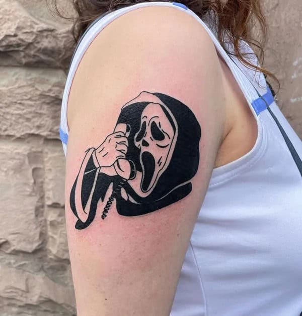 Scream Wrist Tattoo