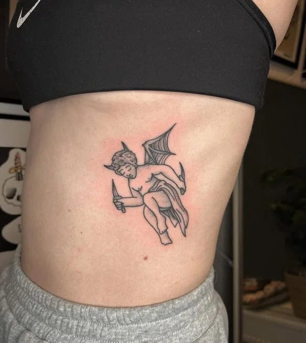 Devil Cupid Tattoo