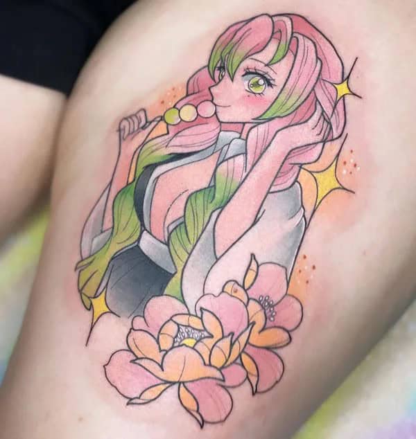 Anime Foot Tattoo