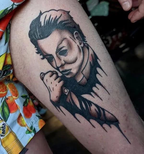 Michael Myers House Tattoo