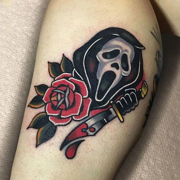 Scream Wrist Tattoo