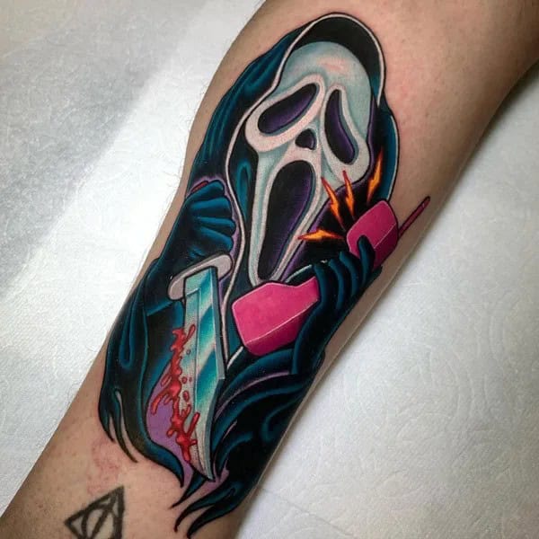 Scream Wrist Tattoo