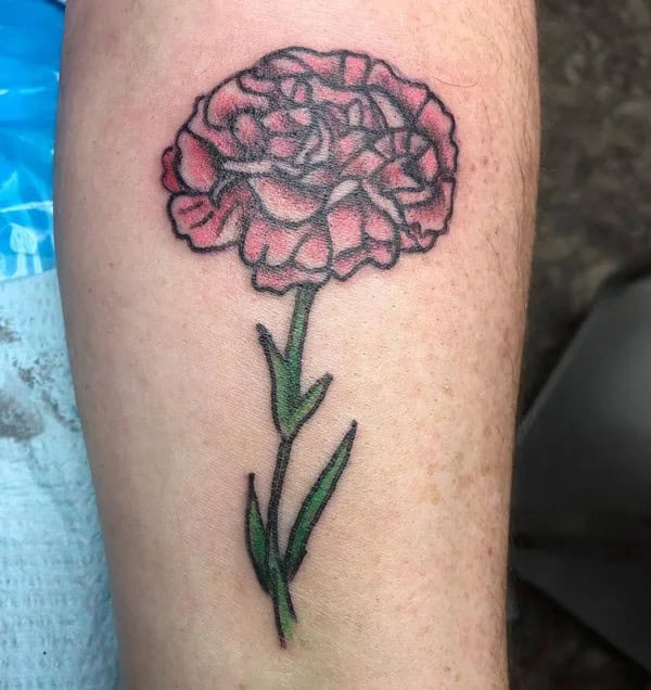 Pink Carnation Tattoo