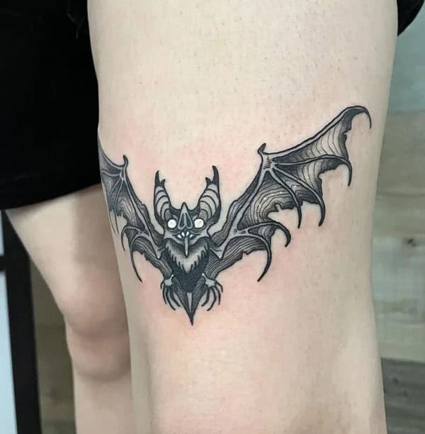 Bat Tattoo On Hand