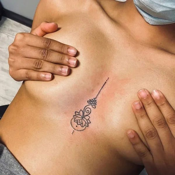 Small Sternum Tattoo