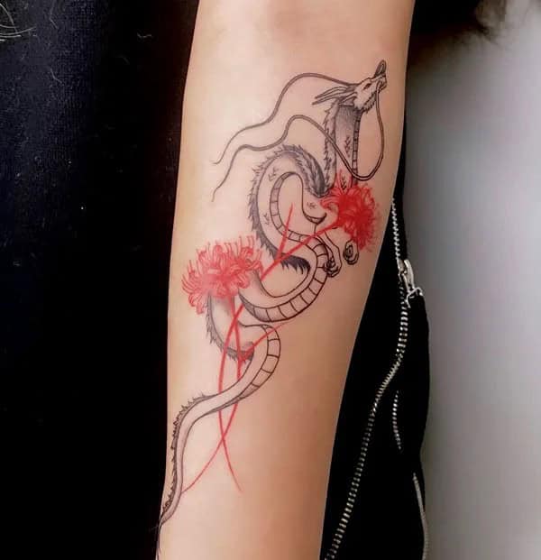 Demon Slayer Spider Lily Tattoo