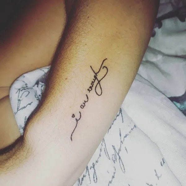 More “I Am Enough” Tattoos To Enhance Your Dignity