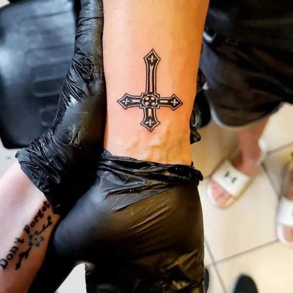 Small Celtic Cross Tattoo