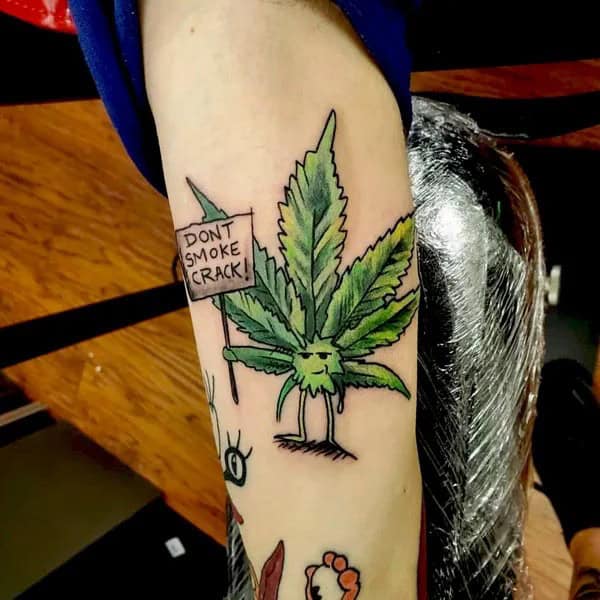 Weed Sleeve Tattoo