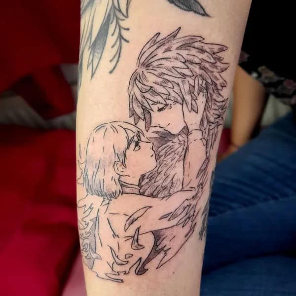 Sleeve Howl’s Moving Castle Tattoo