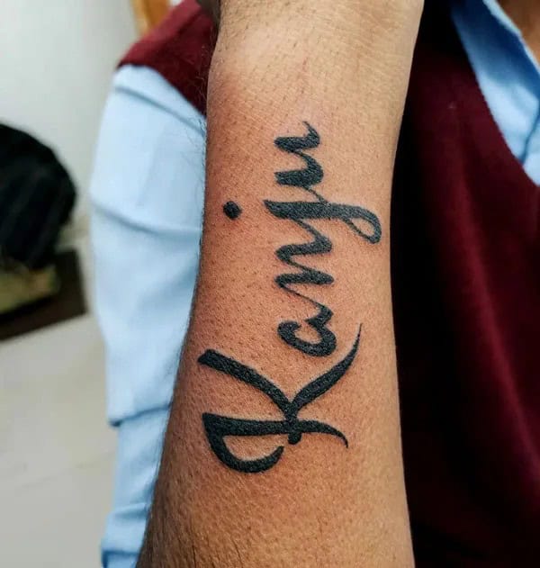 Mom Name Tattoo