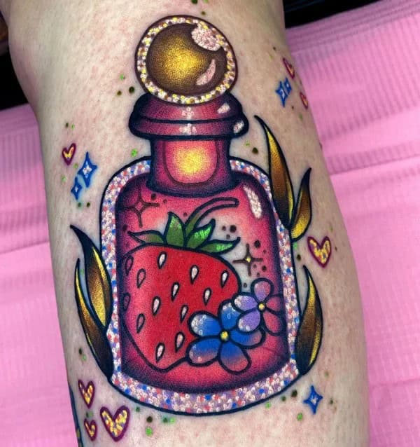 More Designs of Strawberry Tattoos To Check Out This Instant