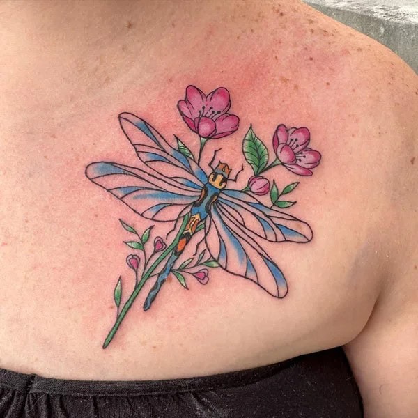 More Sublime Entries Of Dragonfly Tattoos