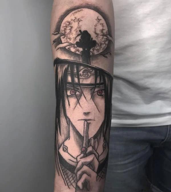 Itachi Hand Tattoo