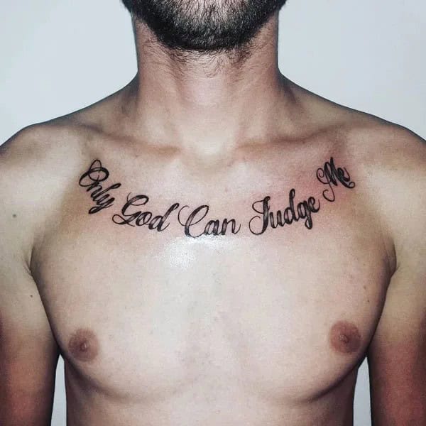 More Unique “Only God Can Judge Me” Tattoos To Take Inspiration From