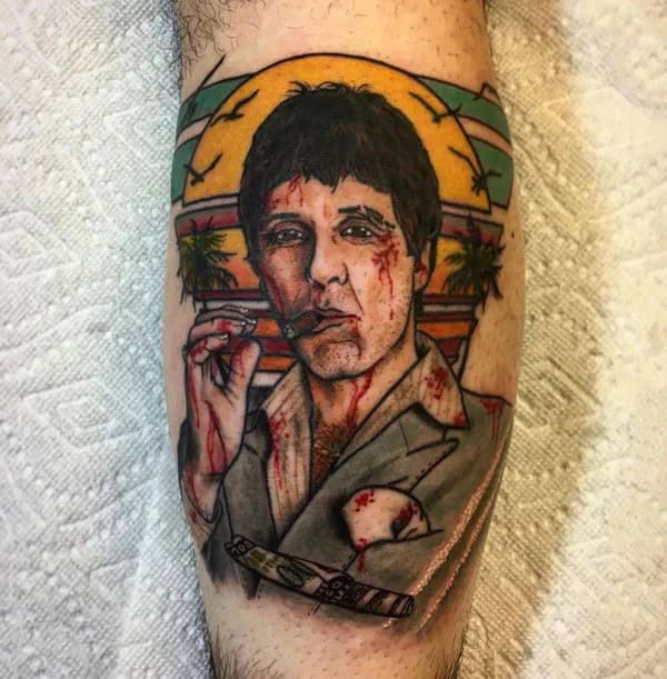 Al Pacino Scarface Tattoo