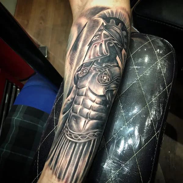 Spartan Forearm Tattoo