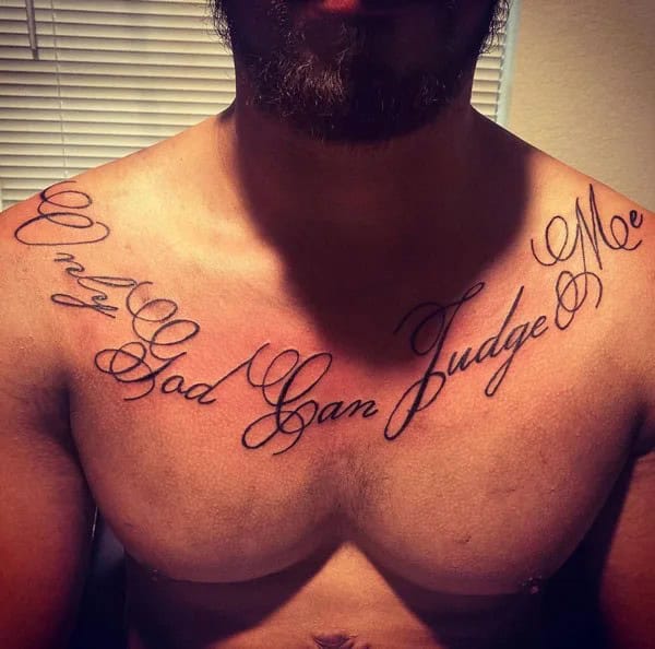 More Unique “Only God Can Judge Me” Tattoos To Take Inspiration From