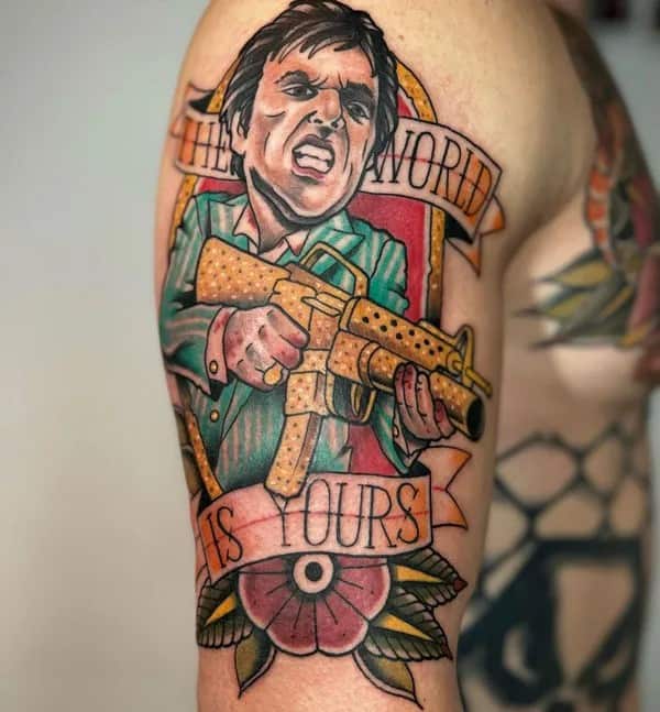 Al Pacino Scarface Tattoo