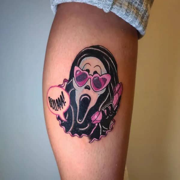 Ghostface Tattoo On Arm