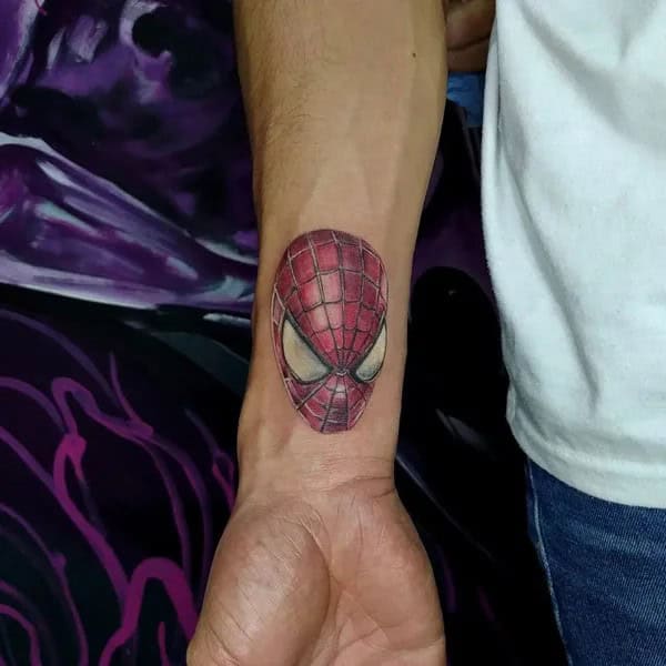 Spiderman Wrist Tattoo