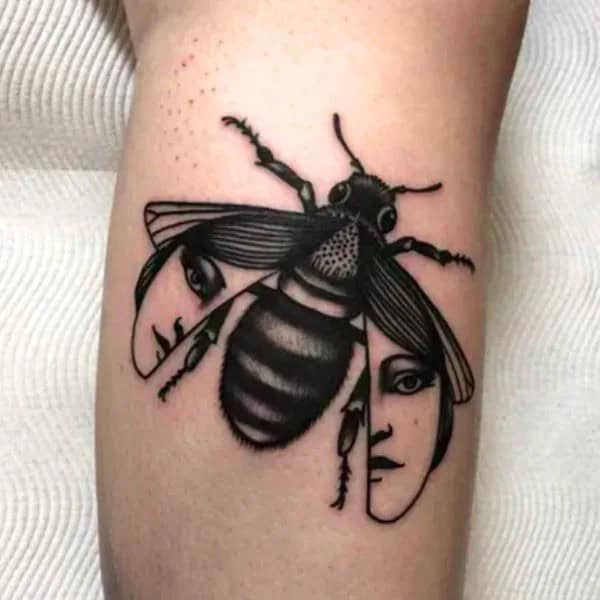 Vintage Bee tattoo