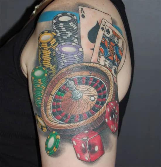 Life’s a Gamble Casino Tattoo