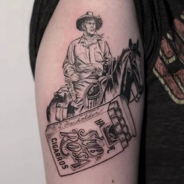 Western Cowboy Tattoo