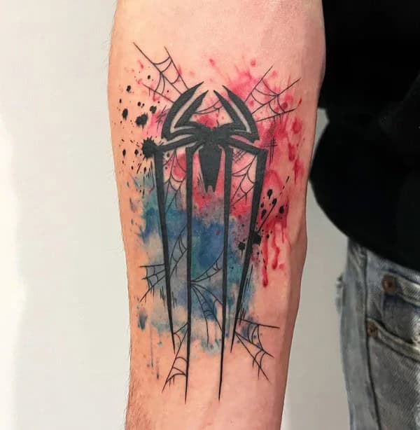 Spiderman Logo Tattoo