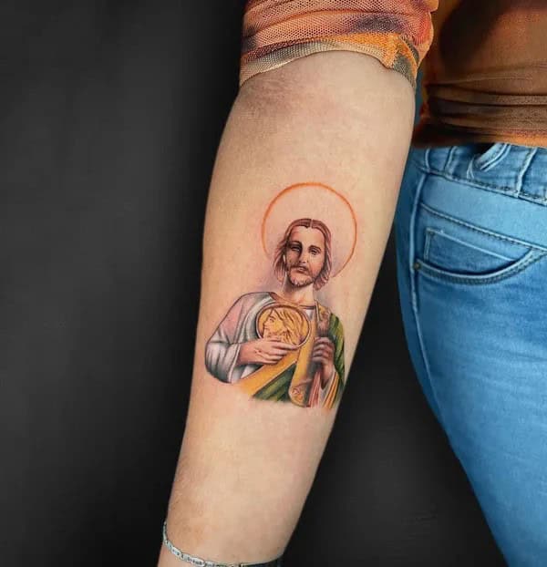 Small San Judas Tattoo