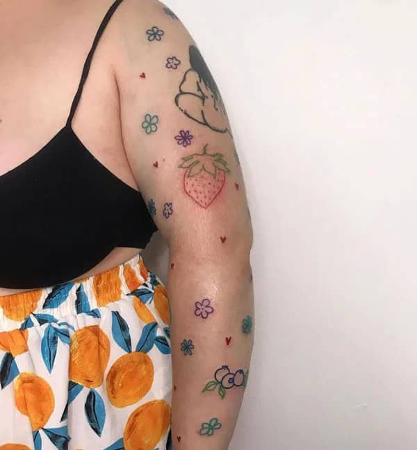 More Designs of Strawberry Tattoos To Check Out This Instant