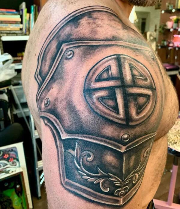 Shoulder Armor Tattoo