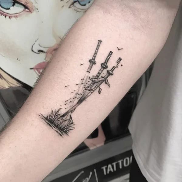 Zoro Sword Tattoo