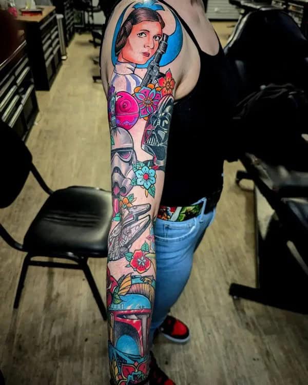 Star Wars Sleeve Tattoo