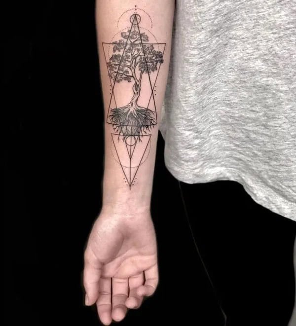 Heart “As above, so below” Tattoo