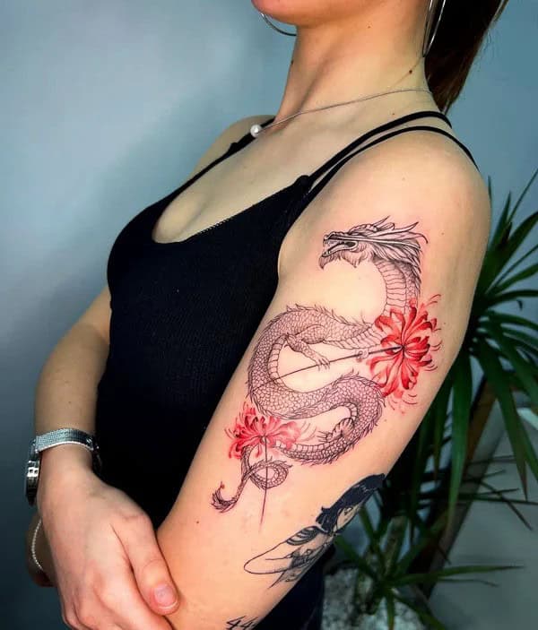 Demon Slayer Spider Lily Tattoo