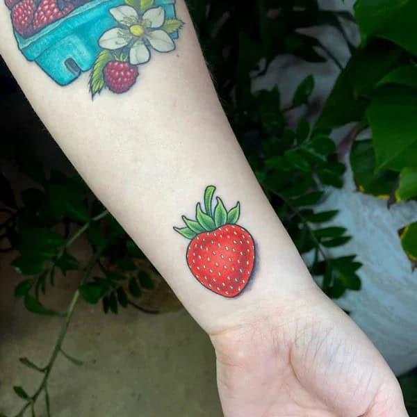 More Designs of Strawberry Tattoos To Check Out This Instant