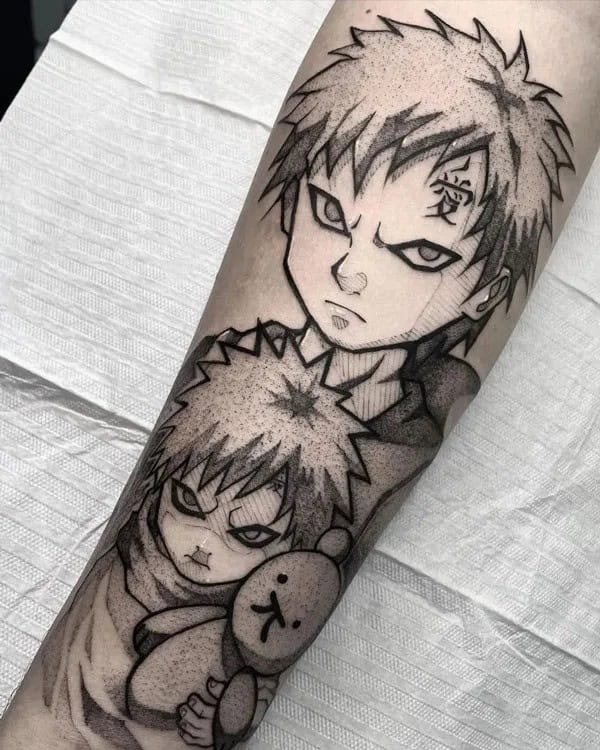 More Gaara Tattoos To Check Out For Gaining Inspiration