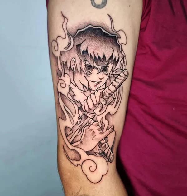 Anime Foot Tattoo