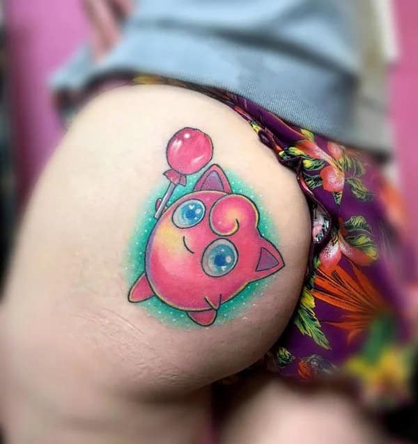 Bite Me Butt Tattoo