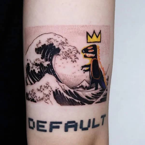 Basquiat Dinosaur Tattoo