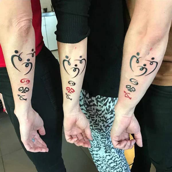 Sibling Tattoo for 3