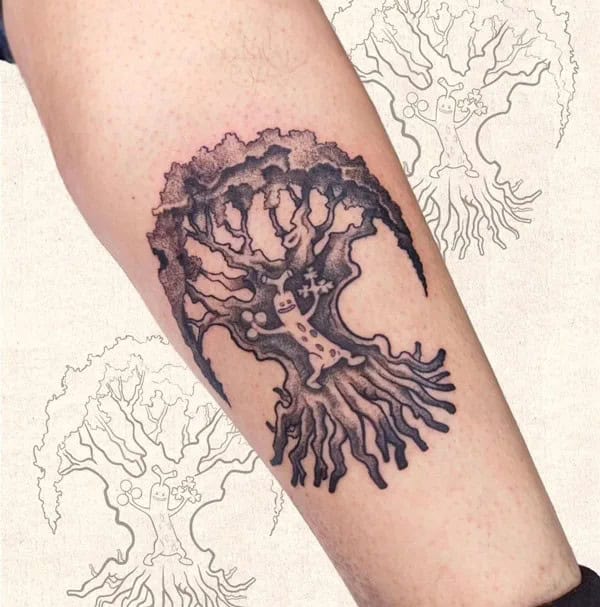 Irish Tree Of Life Tattoo