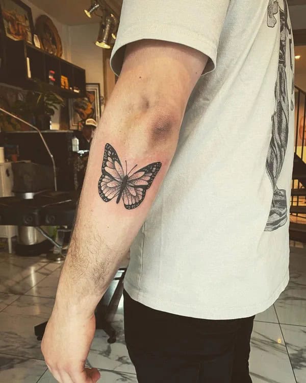 Butterfly Forearm Tattoo