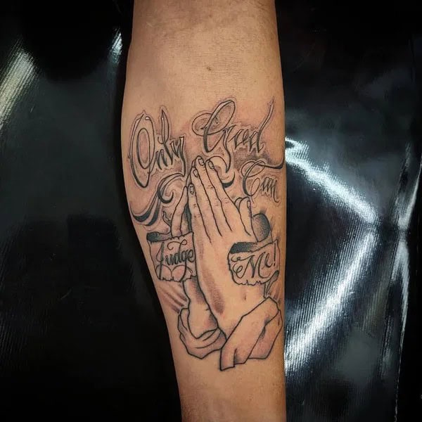 More Unique “Only God Can Judge Me” Tattoos To Take Inspiration From