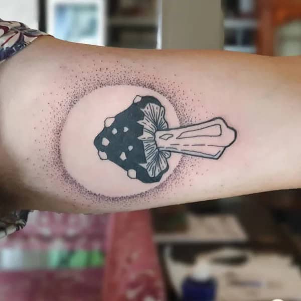 Mushroom Flash Tattoo