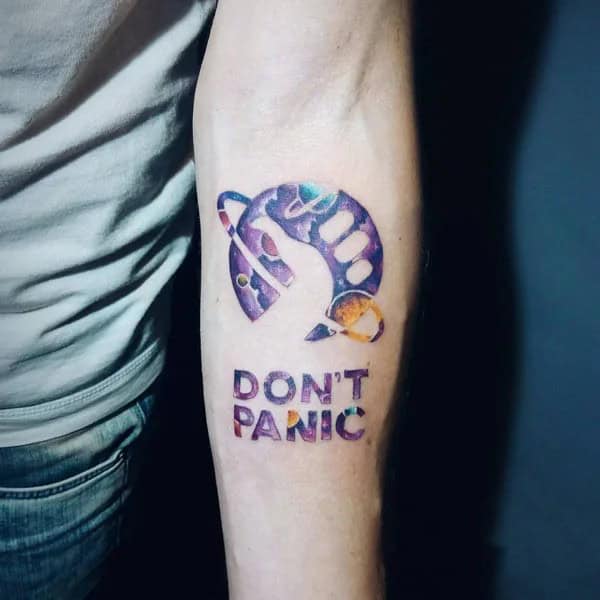 Hitchhiker’s Guide To The Galaxy Tattoo