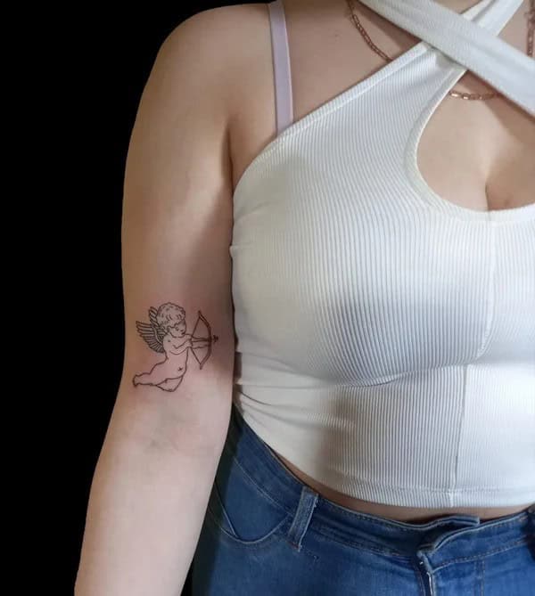 Small Cupid Tattoo