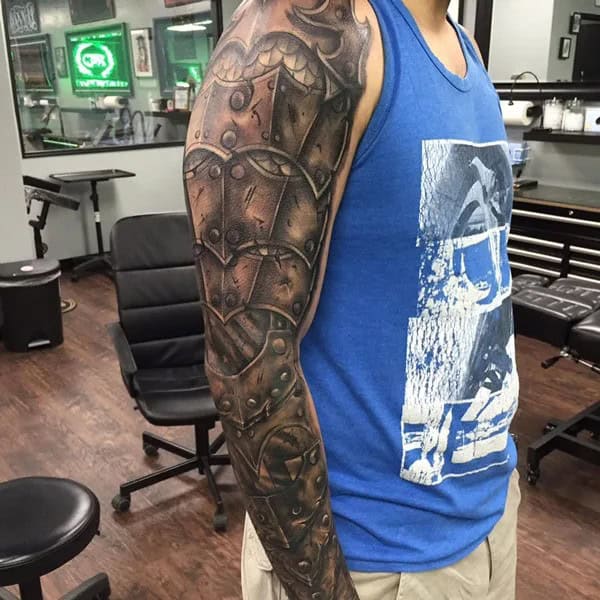 Armor Sleeve Tattoo