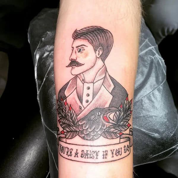 Doc Holliday Chest Tattoo